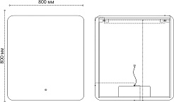 Grossman Зеркало Elegans-норма 80x80 – фотография-3